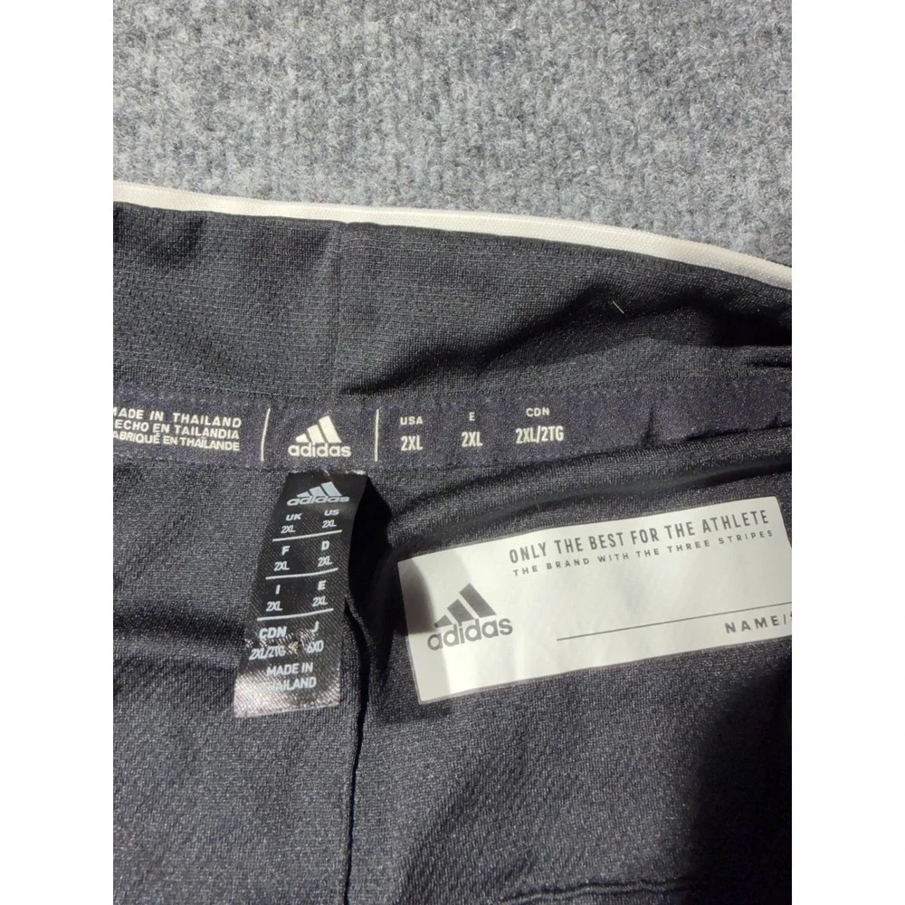 Adidas Mens 2XL Black Quarter Zip Pullover Athletic Training Shirt CZ0749
